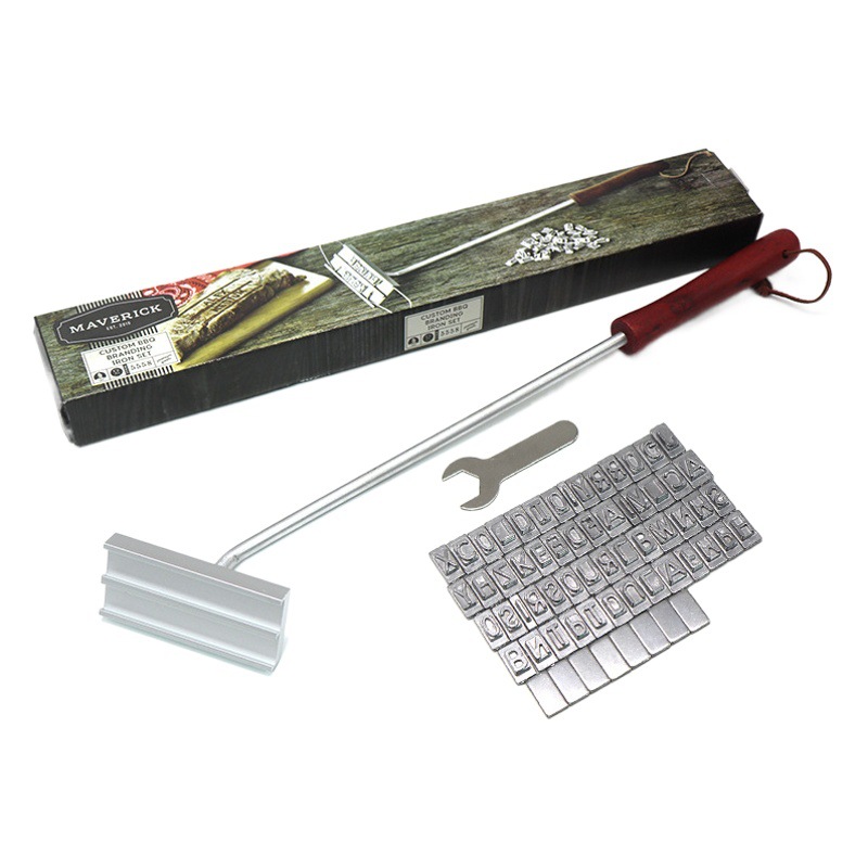 Picture of Wholesale English Alphabet Fire Marking Long Handle Barbecue Barbecue Marking Household bbq Barbecue Tool Combination