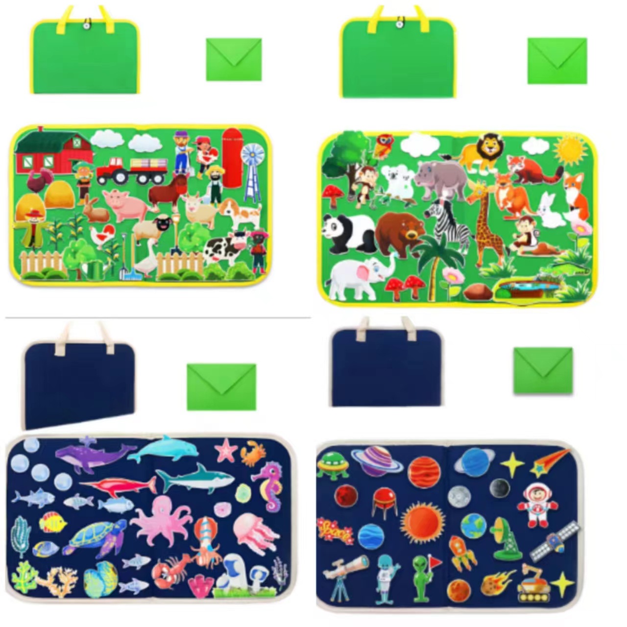 Felt Story Board Set Fine Motor Practice Preschool Kidsren Montessori Storytelling Cloth Book Puzzle