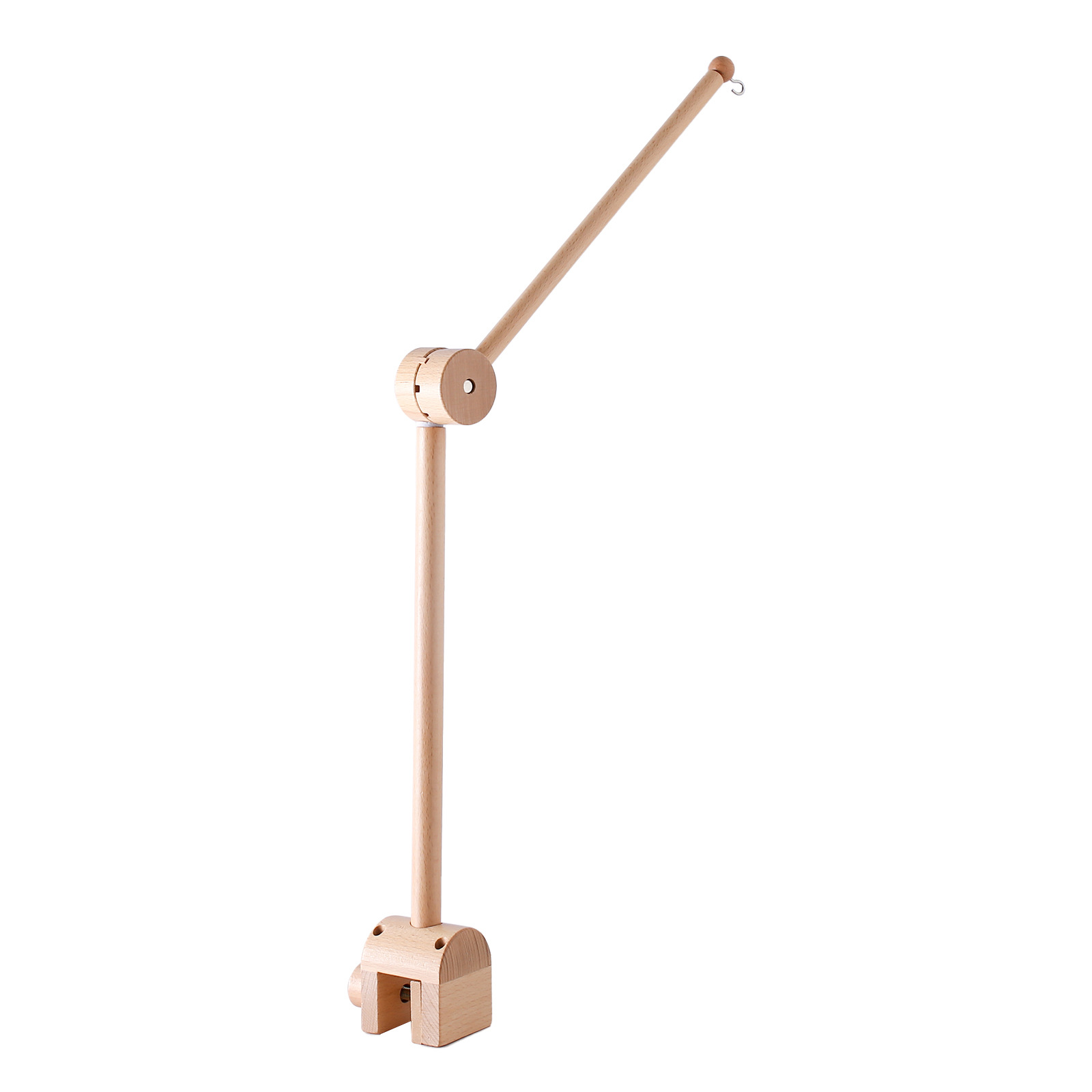 Picture of Wooden Rotating Arch Baby Bed Hanging Bed Bell Bracket Mosquito Net Pendant Baby Bed Accessories Newborn Comfort Bed Bell