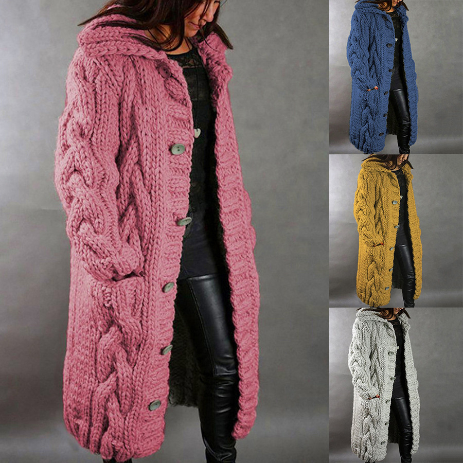 European and American women's cardigan plus size sweater coat Amazon sweater cardigan cross-border women's cardigan