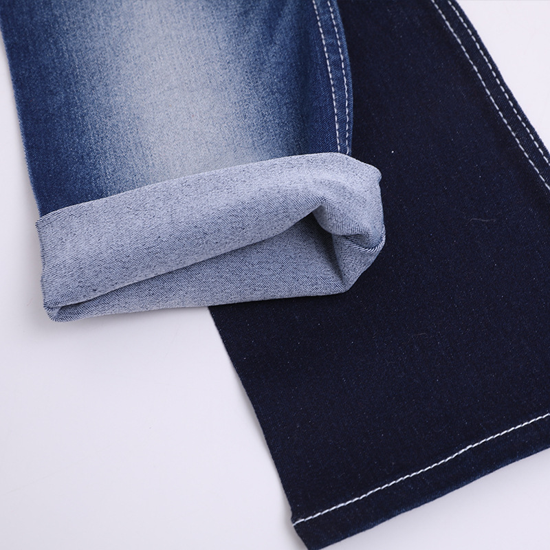 Picture of Spot satin denim fabric high elastic denim women's net single leggings high waist pants denim cloth