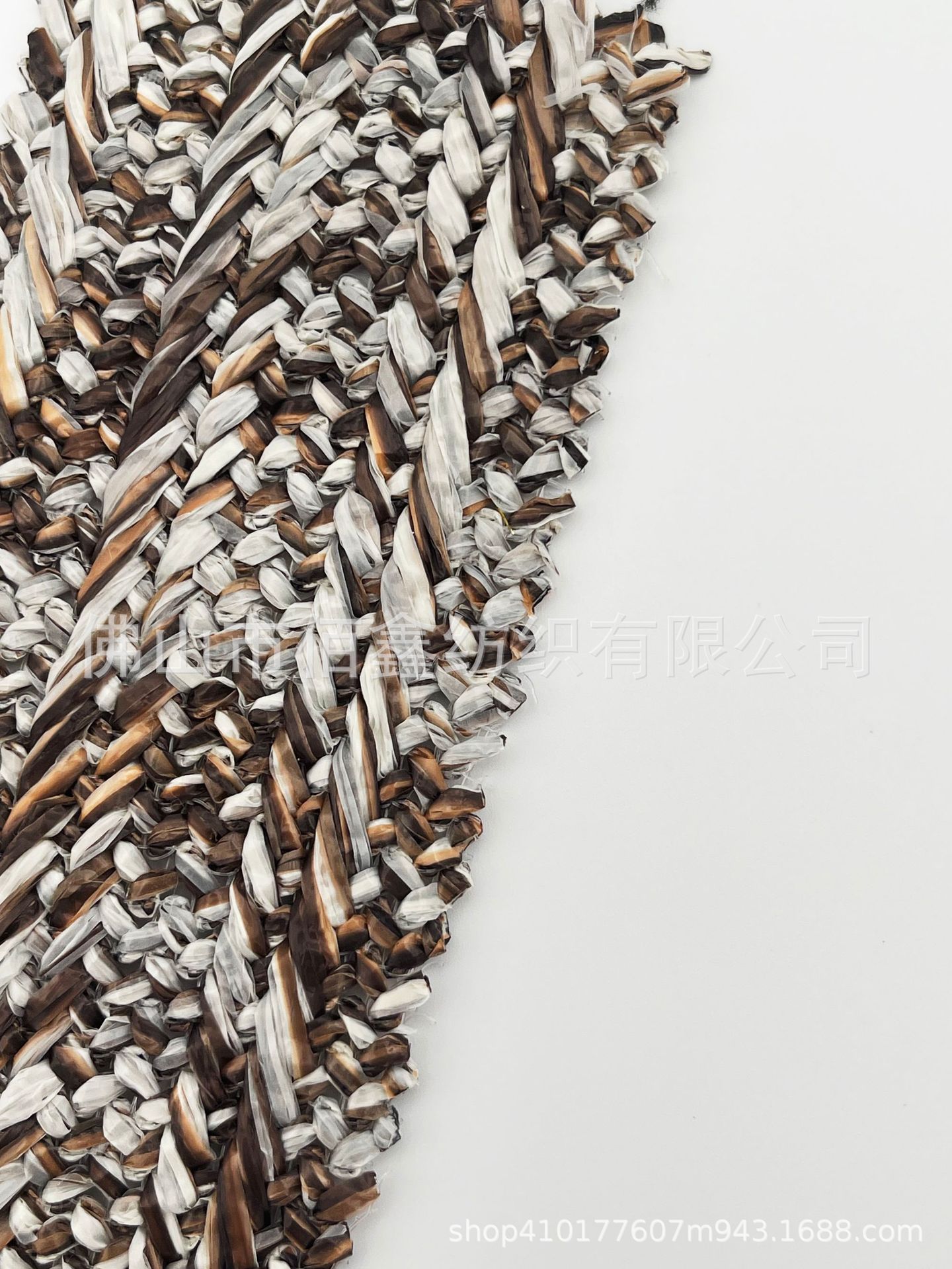 Picture of Striped jacquard crochet environmental protection PP woven imitation grass fabric handbag PE luggage shoe material furniture decoration sofa fabric
