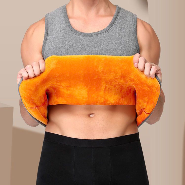 Fleece and thickened close-fitting base shirts, golden velvet vests, must-have thermal underwear for men and women in winter, fleece vests are versatile