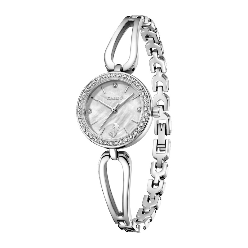 Picture of GAIDU Women's Watch Simple Quartz Watch Casual Elegant Diamond-encrusted Fashion Niche Bracelet Watch Women