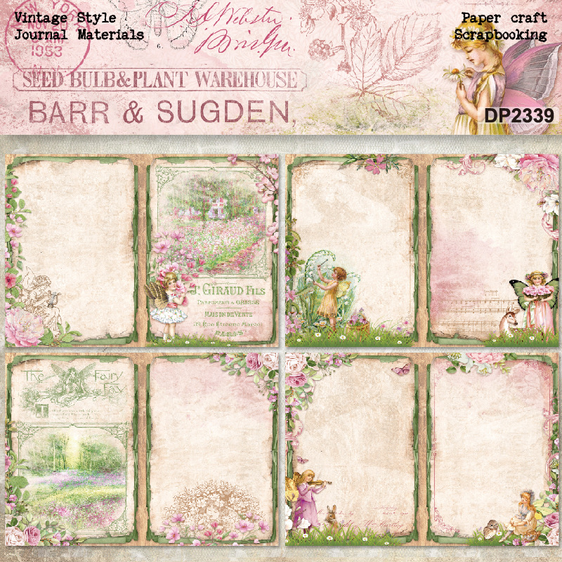 Picture of A5 single-sided pattern paper DIY album scrapbook Journal material paper card making background paper DP2339