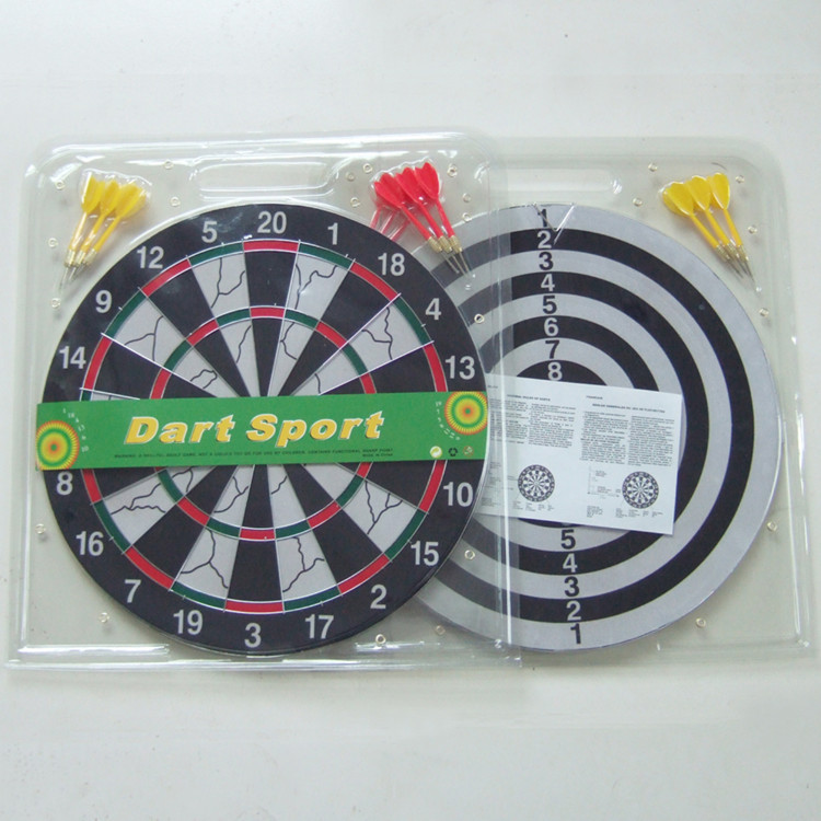 Picture of Dart Board 12-Inch 15inch 17inch Pin Paper Double-Sided Flocking Dart Set in Stock Cross-Border Pin Target