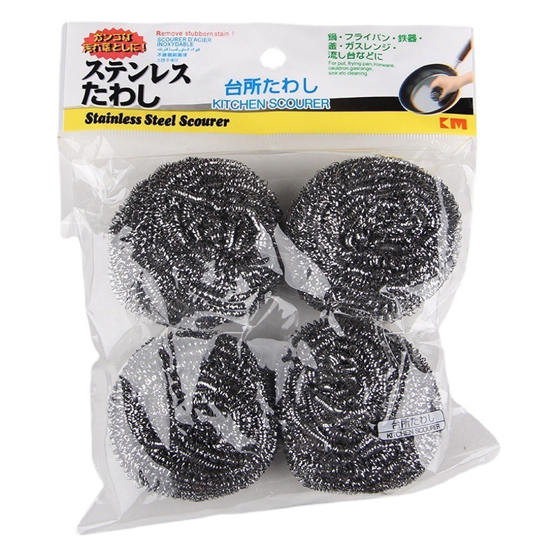 Stainless steel wire ball household rust-free kitchen artifact wire ball dishwashing brush pot cleaning ball wholesale