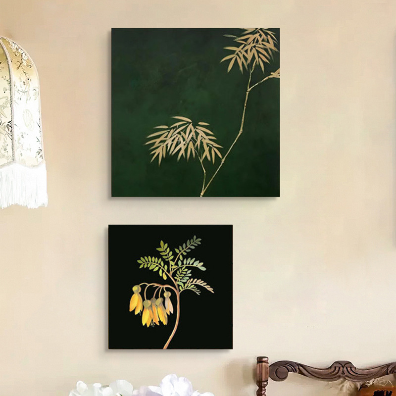 New Chinese Restaurant Study Decorative Painting Guest Zen Middle Style Entrance Corridor Corridor Chinese Style Small Hanging Painting