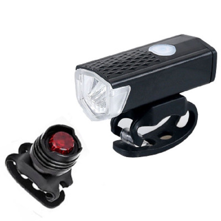 Picture of 2255 bicycle headlight cross-border USB charging three-speed adjustable night riding headlight taillight suit bicycle equipment