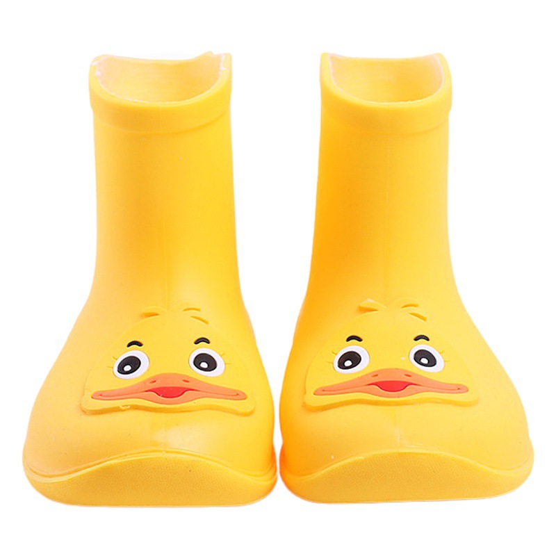 Children's Rain Boots Baby Rain Boots Yellow Duck Men's Cartoon Water Boots Girls Children's Water Boots Raincoat Cute Foreign Trade