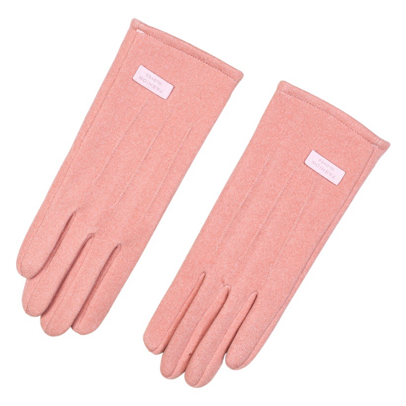 Warm gloves autumn and winter men's and women's couple's rabbit velvet fashion outdoor riding fleece-lined thickened cold-proof touch screen gloves