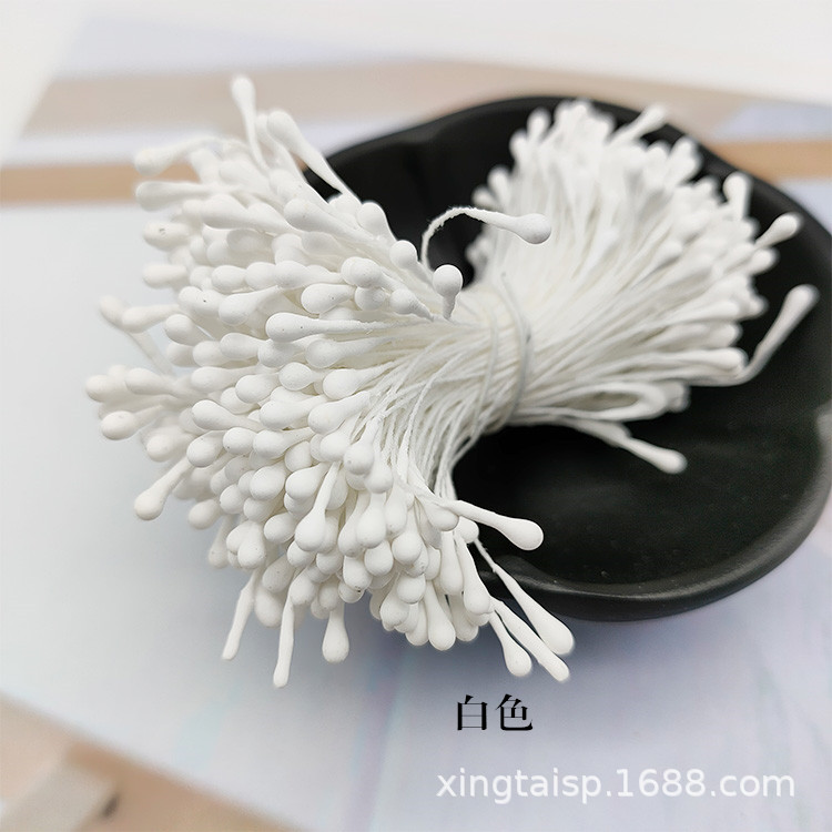 Picture of Wholesale Korean Style Handmade DIY Hair Accessories High Simulation Flower Stamens Material 2mm Matte Round Match Head Flower Heart Flower Stamens