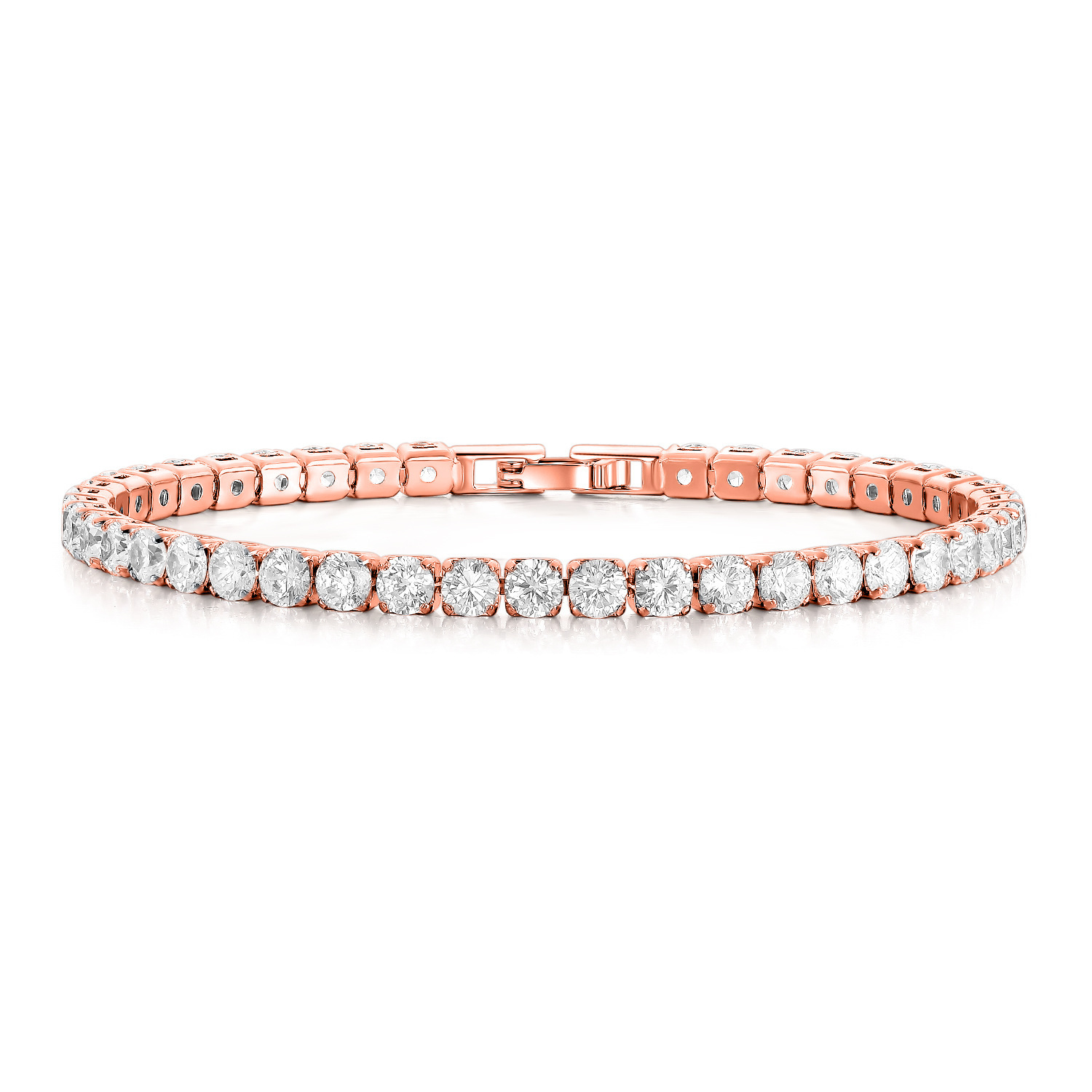 Picture of 4.0mm zircon tennis bracelet for men and women fashion simple bracelet jewelry ins cross-border factory wholesale