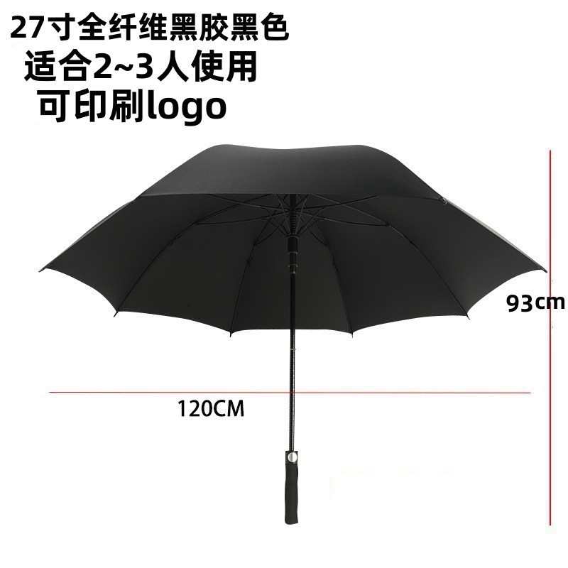 Picture of Manufacturers wholesale a large number of oversized double straight rod sun umbrella wind-resistant strong long handle advertising business umbrella customization