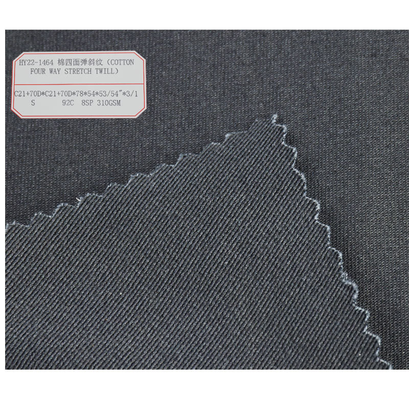 Factory wholesale high quality cotton four-sided stretch twill autumn and winter pants set fashion fabric