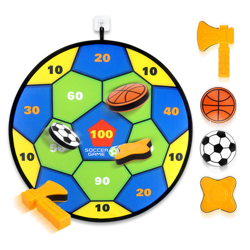 Picture of Children's Indoor and Outdoor Leisure Sports Toys Competitive Hanging Disc Throwing Sticky Ball Round Target Interactive Throwing Board