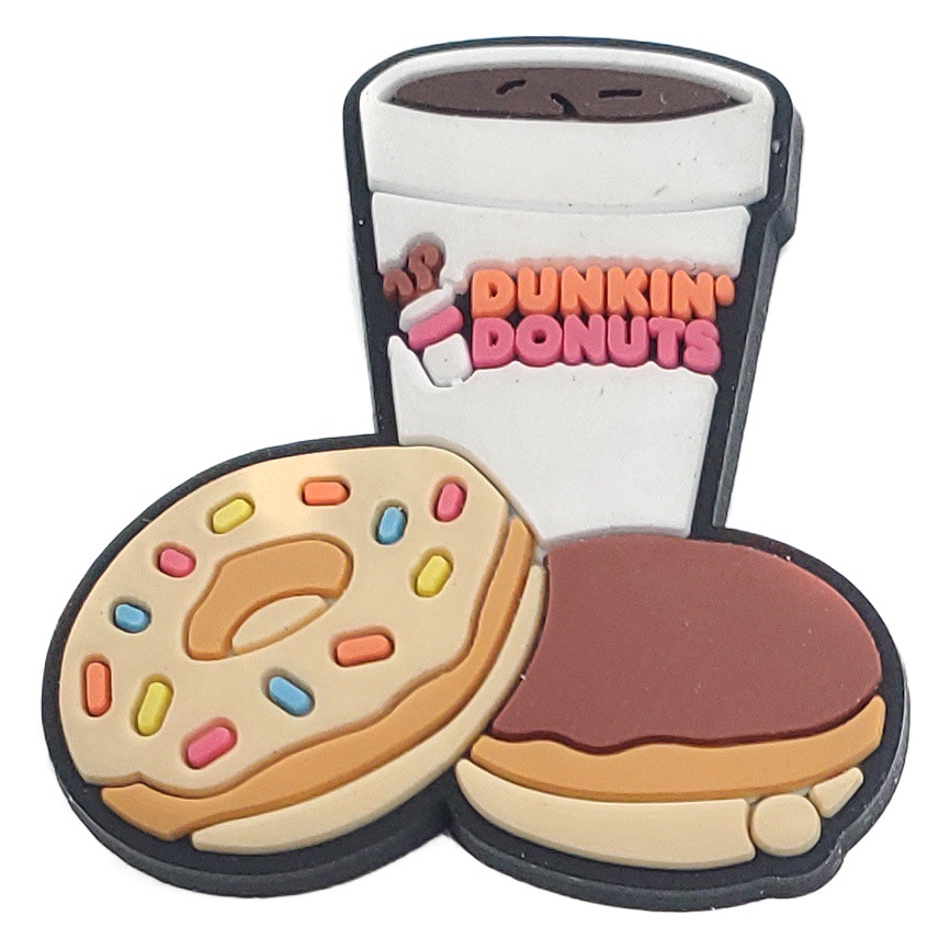 suit DUNKIN DONUTS Hamburg Milk Tea Cave Shoes Shoes Flower Shoes Croc Shoes Flower Buckle