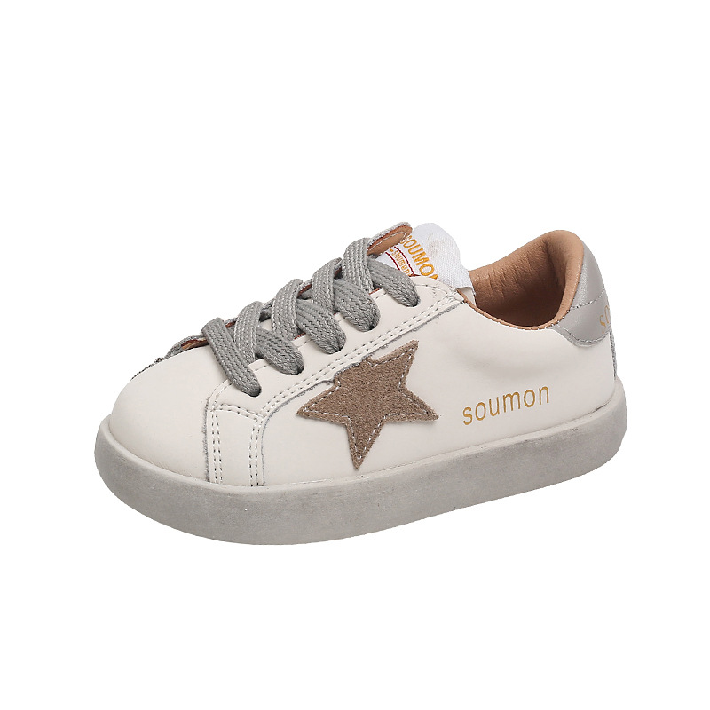 Picture of Children's sneaker 2025 Spring and Autumn Girls' White Shoes Men's Infant Dirty Shoes Baby Toddler Shoes Children's Board Shoes