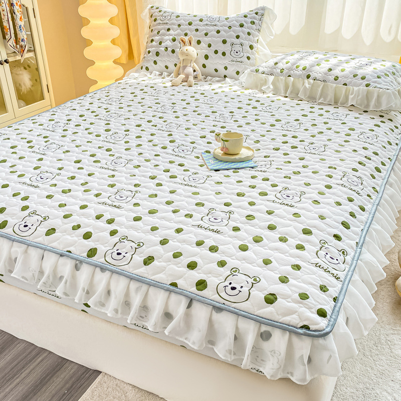 Picture of Class A Thickened Bed Cover Padded One-piece Bed Cover Nantong Hotel Simmons Mattress Protective Cover All-inclusive Non-slip Bed Sheet