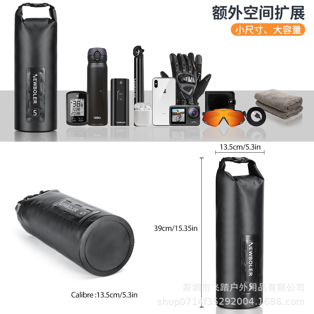 Picture of Newboler Fully Waterproof Bicycle Front Fork Bag 5L Mountain Road Rack Bag Long-Distance Travel Bag