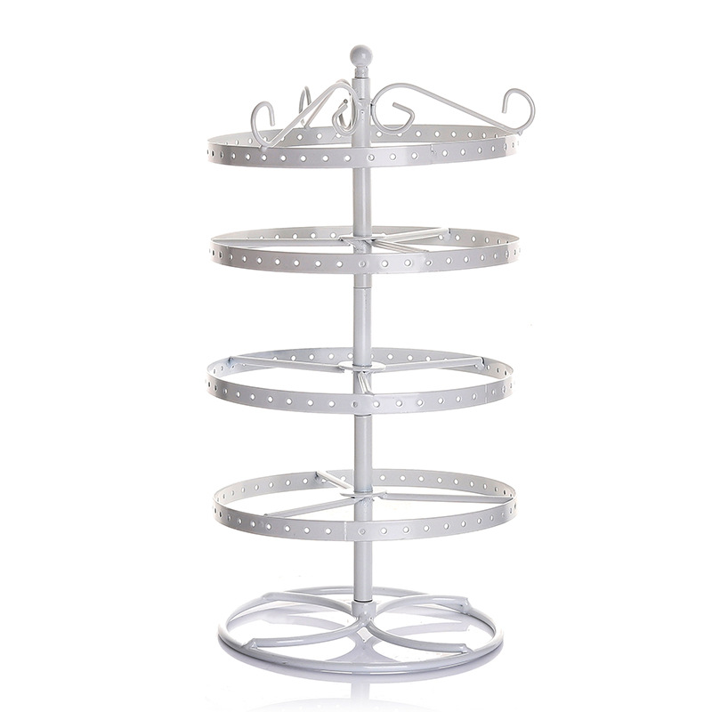 Picture of Iron Rotating Earring Rack Home Storage Jewelry Rack Earring Rack Desktop Stall Earring Rack Jewelry Display Rack