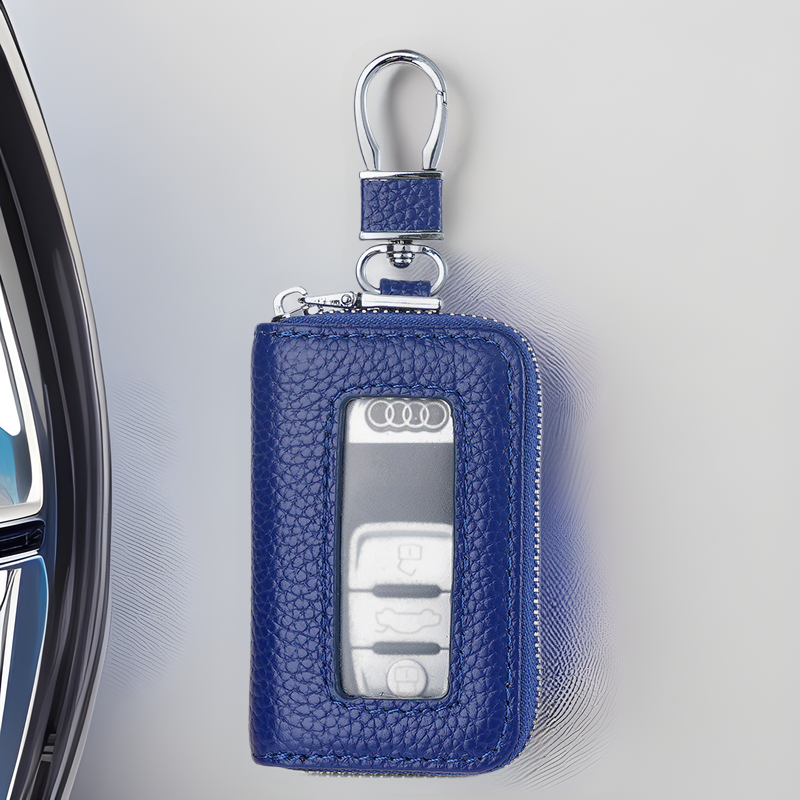 Picture of Cross-border New Real Soft Leather Car Key Case Window PU Leather Car Key Case Japanese and Korean Zipper Multi-color Explosions