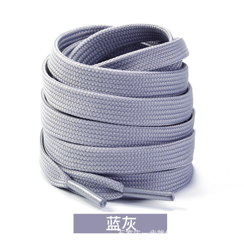 Picture of Wild elephant double fine line shoelaces Adi shell head canvas shoelaces casual shoes sneaker black and white color flat shoelaces