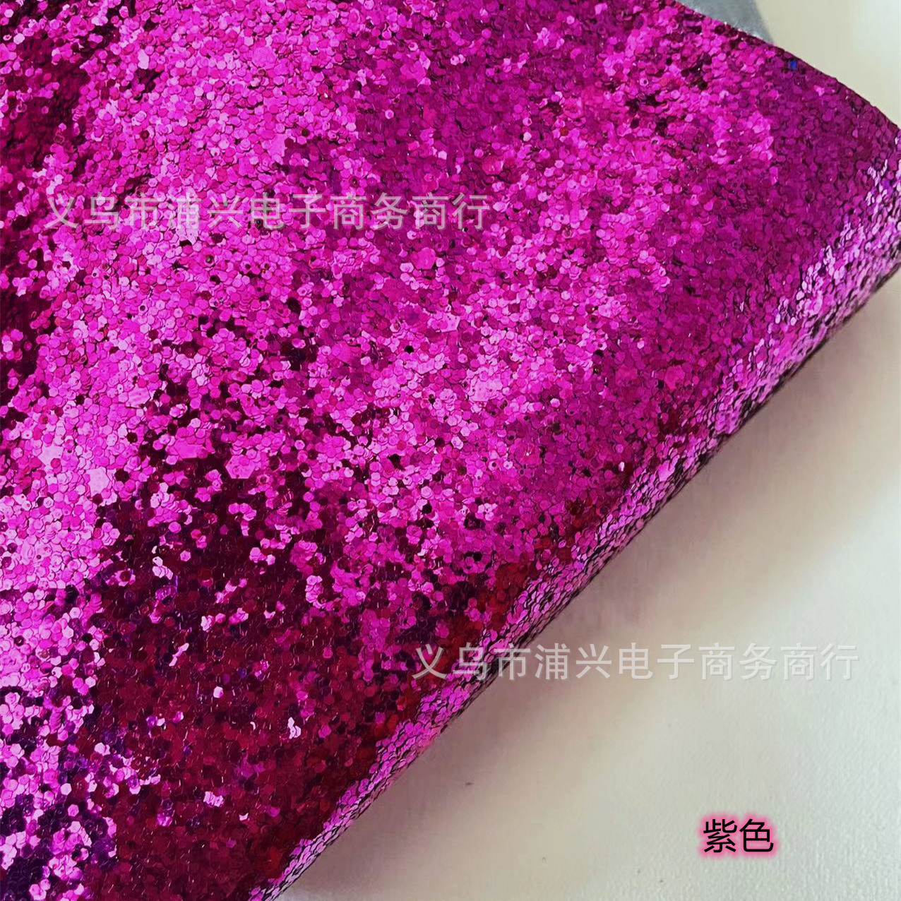 Picture of Pu Leather Glitter Coarse Powder Glitter Fabric Glitter Fabric Large and Small Hexagonal Pieces