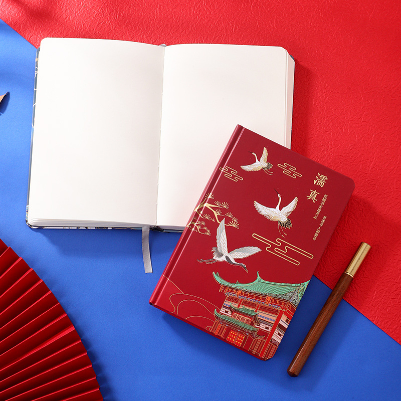 Picture of Jintu National Tide Chinese Style A5 Notebook Creative Simple Business Thickening Work Office Meeting Record Book