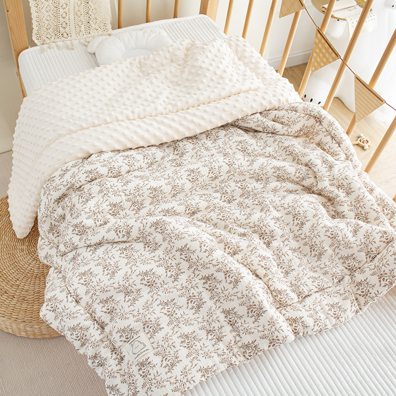 Children's Winter Thickened Bean Quilt Comfort Quilt Warm and Soft Baby's Kindergarten Nap Quilt Bean Quilt