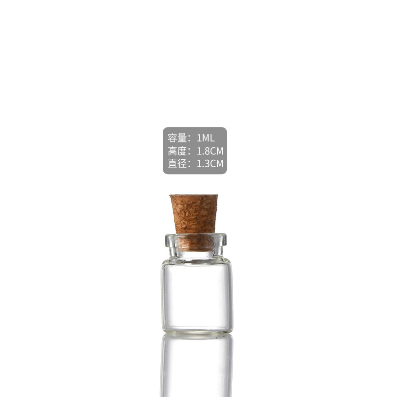 Picture of 13 Cork Stopper Glass Bottles Agarwood Incense Bottle Pill Bottle Drift Bottle Wishing Bottle Flower Tea Dispensing Bottle Candy Bottle