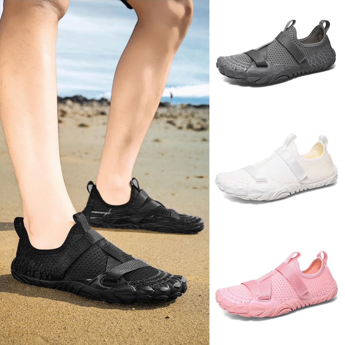 Factory wholesale outdoor couples wading beach shoes diving shoes lightweight breathable mountaineering sneaker