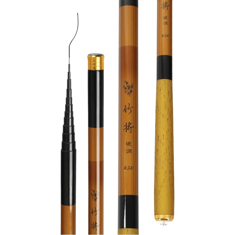 Pocket Hand Rod Ultra-Short Section Fishing Rod Hand Rod Shrink 43cm Carbon Ultra-Light Ultra-Hard Short Section Stream Rod Fishing Rod