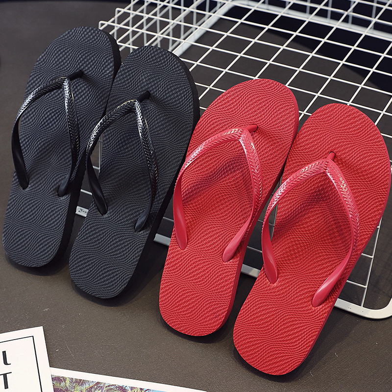 Simple flip-flops women's slippers rubber foam soft bottom wear-resistant non-slip swimming pool leisure sandals cross-border wholesale generation