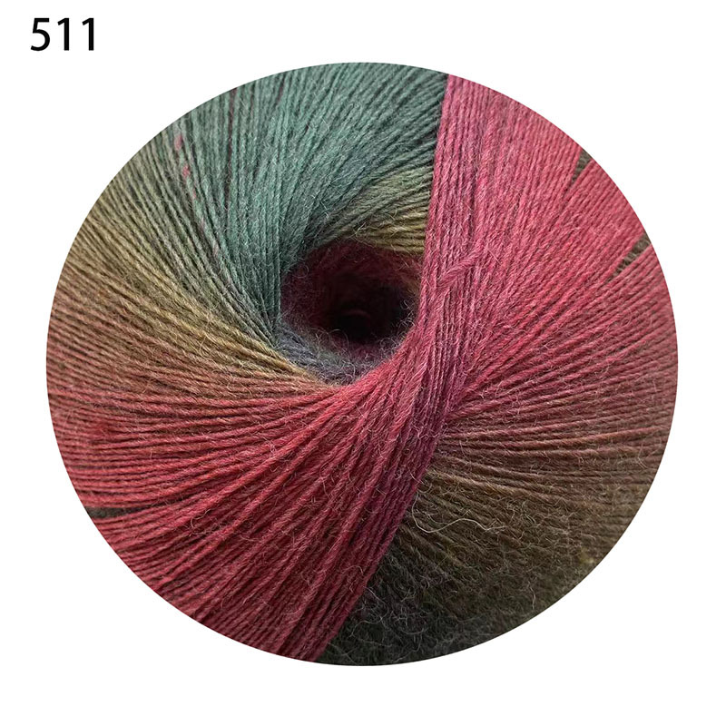Picture of 1000 m Magic Ball Rainbow Wool Wool Wool Hand-Woven Crochet Shawl Hat Scarf Coat Coarse Baby Wool Ball