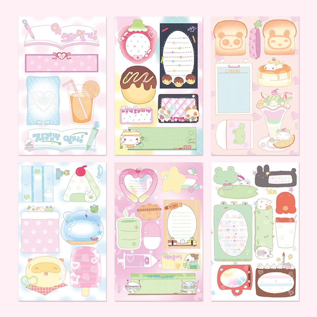 ins South Korea light ancient morning wind cut Film note stickers writable Journal collage stickers DIY Journal material decoration