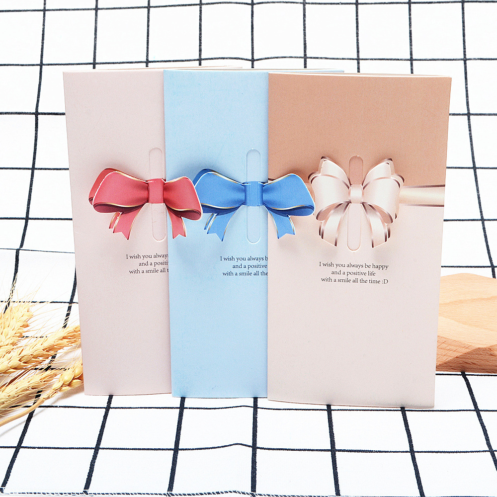 Korean stationery creative wings love greeting card message New Year Christmas blessing Valentine's Day card can be customized