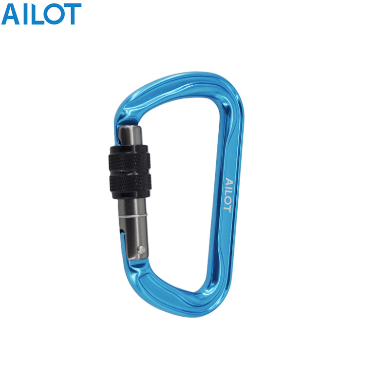 Outdoor Professional Rock Climbing Main Lock D-Type Load-Bearing Hook Rock Climbing Equipment Aerial Work Yoga Mountaineering Buckle Safety Lock
