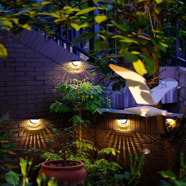 Picture of Solar Garden Light Outdoor Waterproof Garden Villa Decorative Arrangement Ambience Landscape Light Enclosure Railing Night Light