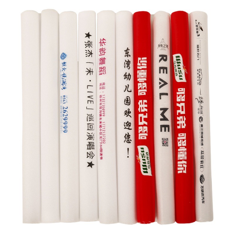 Sponge Glow Stick LED Large Concert Colorful Glow Stick Foam Stick Glow Stick Printed LOGO