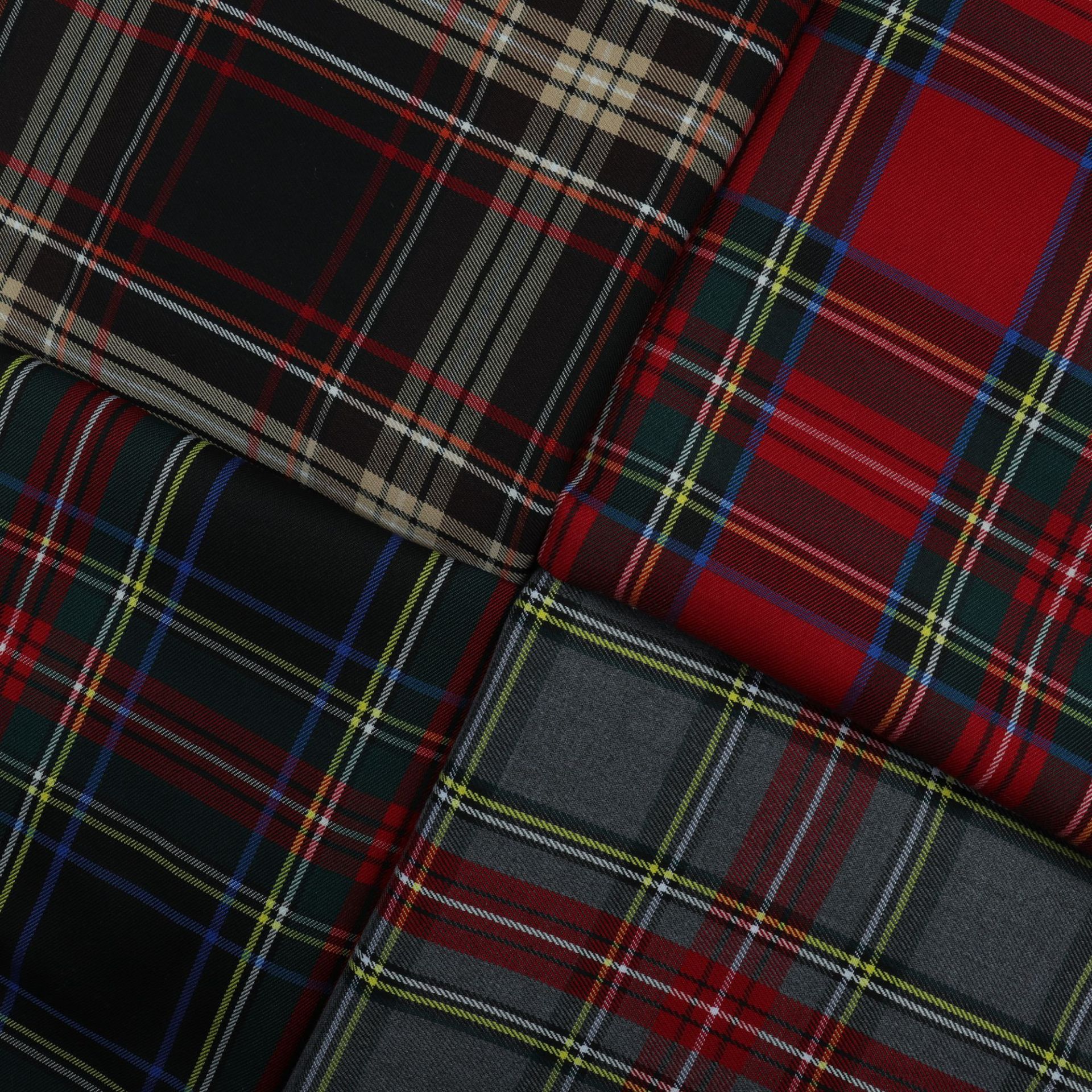 British College Style Scottish Plaid Classic School Uniform Skirt Fabric cos Uniform Tablecloth Background Fabric