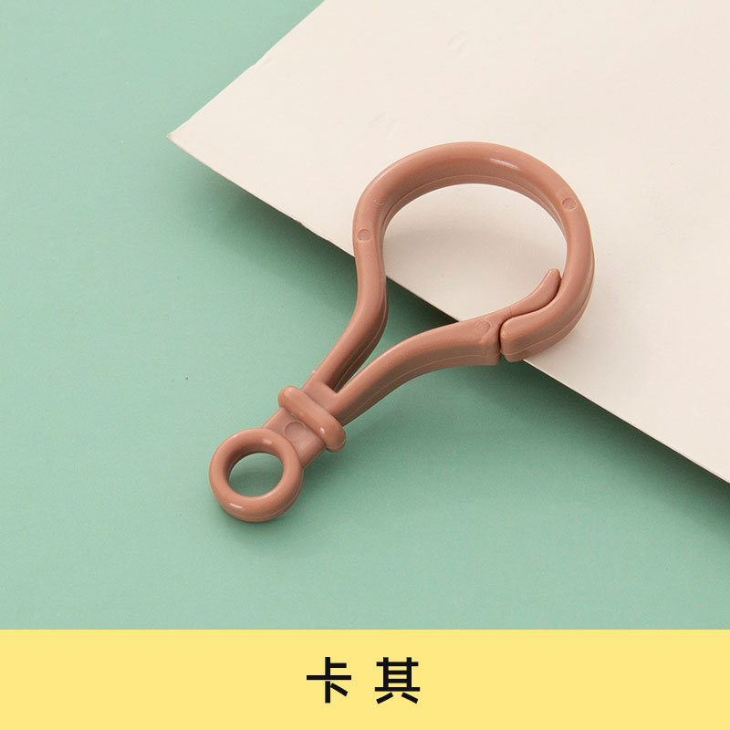 Picture of diy jewelry accessories color bulb button doll key chain plastic lobster buckle bag buckle acrylic hook buckle