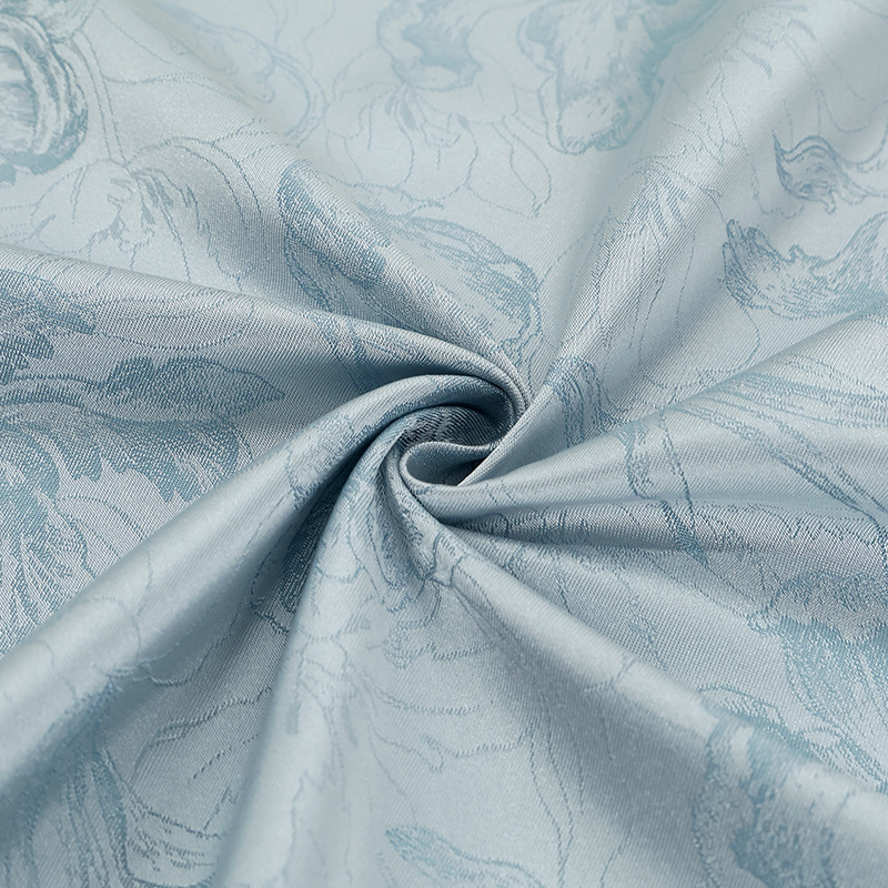 Picture of Tulip Pattern Jacquard Fabric New Chinese Style Brocade Chinese Style Chinese Style Cheongsam Fabric Dark Pattern Brocade Fabric