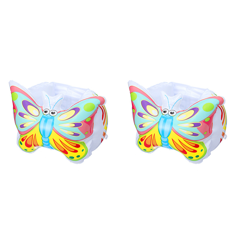 in stock Supply Thickened Floating Circle Wholesale Floating Inflatable Butterfly Water Sleeve Baby Learn Swimming Floating Sleeve Children Arm Circle