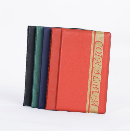 Picture of Coin Collection book coin collection book Ancient coin collection book stamp collection 120 grid PVC English Edition collection