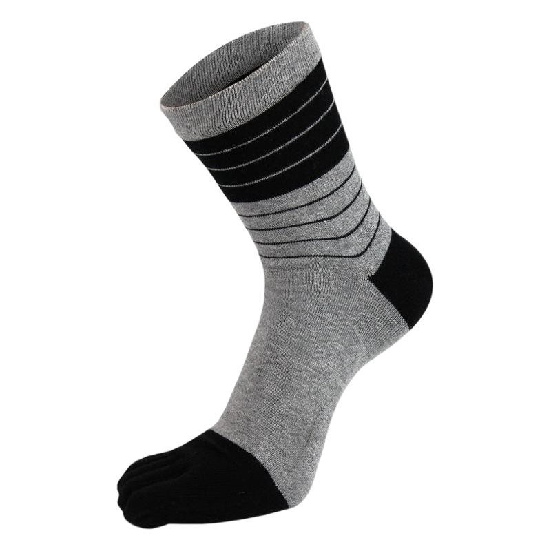 Toe Socks Cotton Thread Men's Toe Wholesale Casual Socks Mid-Tube Five-Toe Business Four-Season Anti-Cotton Socks Manufacturer