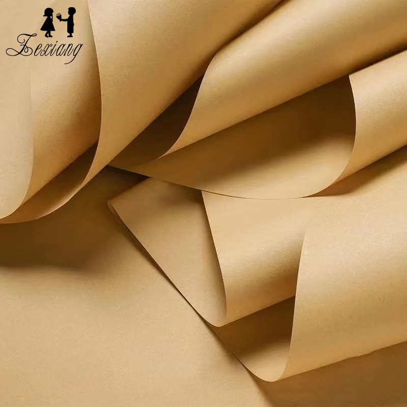 Picture of Zexiang solid color Kraft paper flower fruit gift box wrapping paper flower shop floral diy flower packaging material