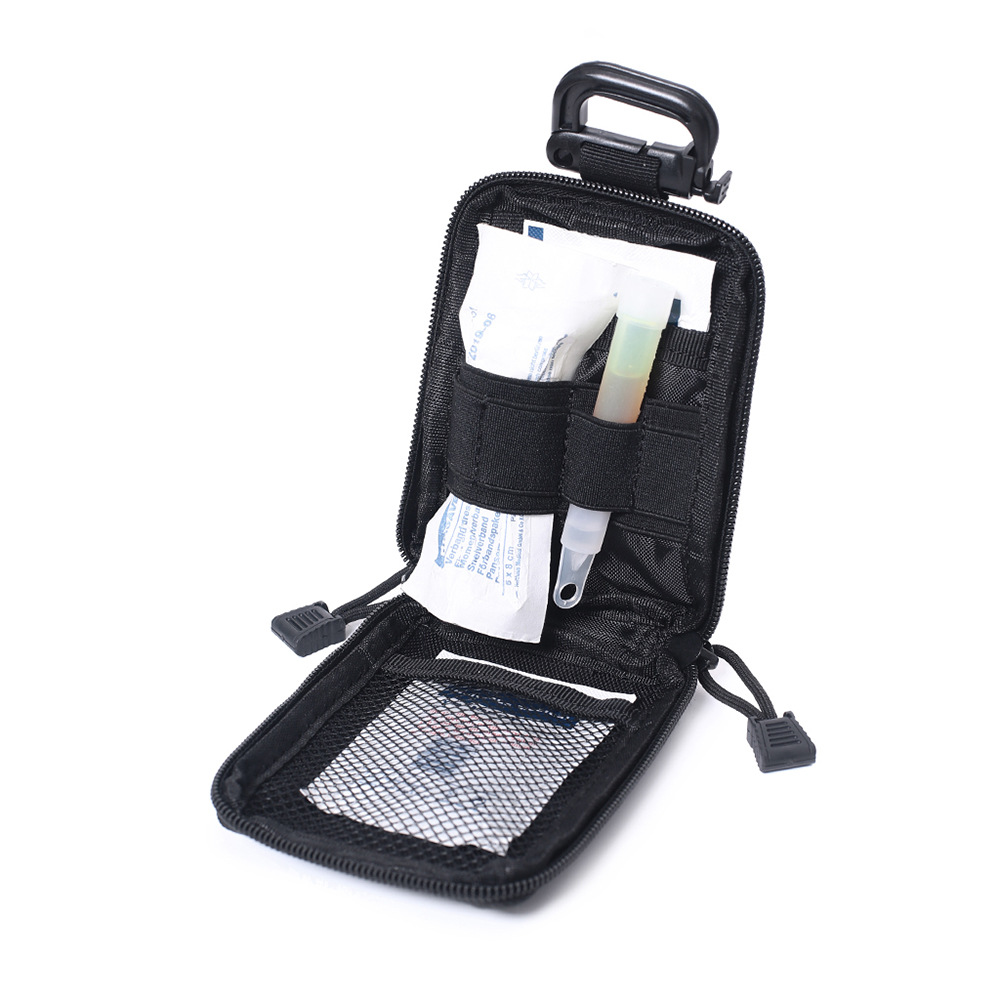 Picture of Outdoor Medical First Aid Cosmetics Bag Molle Multi-Functional Tactical Waist Bag Edc Tool Bag Military Fan Accessory Bag