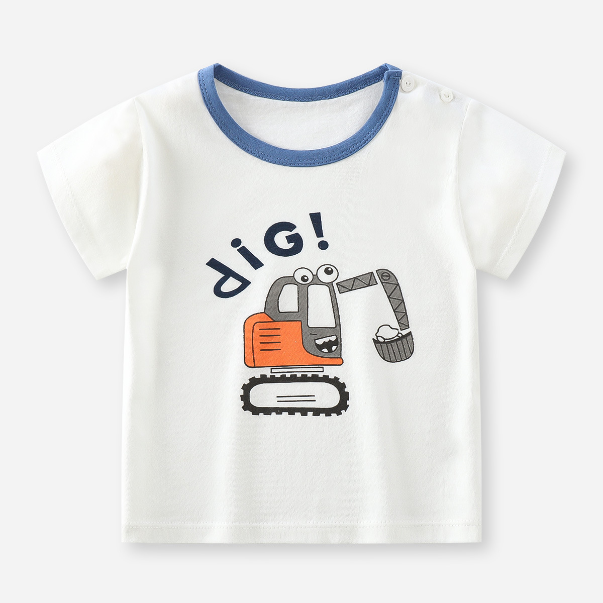 Picture of Children's Short-sleeved T-shirt Cotton New Children's Summer Baby Clothes Boys' Thin Girls' Top Summer Children's Clothing