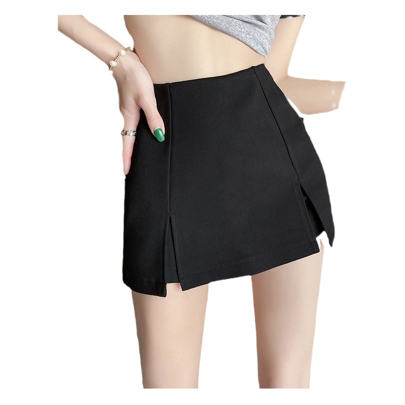 High Waist Black Shorts Women's Summer Design Sense Small Internet Celebrant Popular A- Word Slim Ultra Short Hip Skirt Trendy Pants